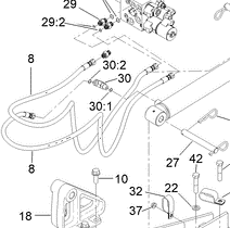 hydraulic hose part number 121-4347