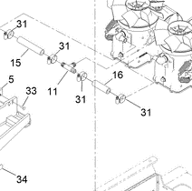 132-8934 - Reference Number 16 - Hydraulic Hose