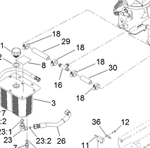 132-8934 - Reference Number 30 - Hydraulic Hose