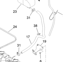 132-8935 - Reference Number 17 - Hydraulic Hose