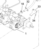 left hand hydraulic transaxle assembly part number 132-8802