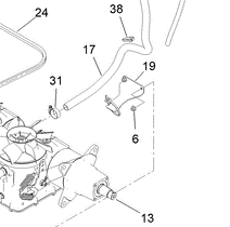 132-9032-03 - Reference Number 19 - Hose Retainer Bracket