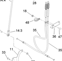 brake cable part number 132-8921