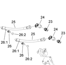 125-8559 - Reference Number 25 - Hydraulic Hose