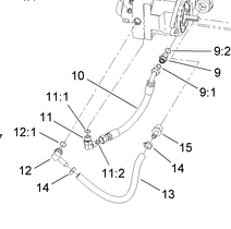 125-8560 - Reference Number 10 - Hydraulic Hose