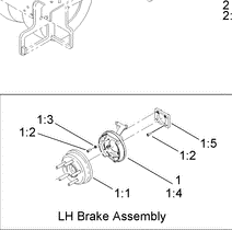 left hand brake assembly part number ST50927