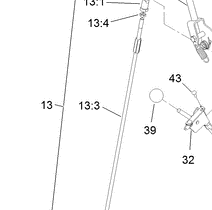 right hand control rod part number 138-8642