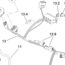 wiring harnees part number 132-8870